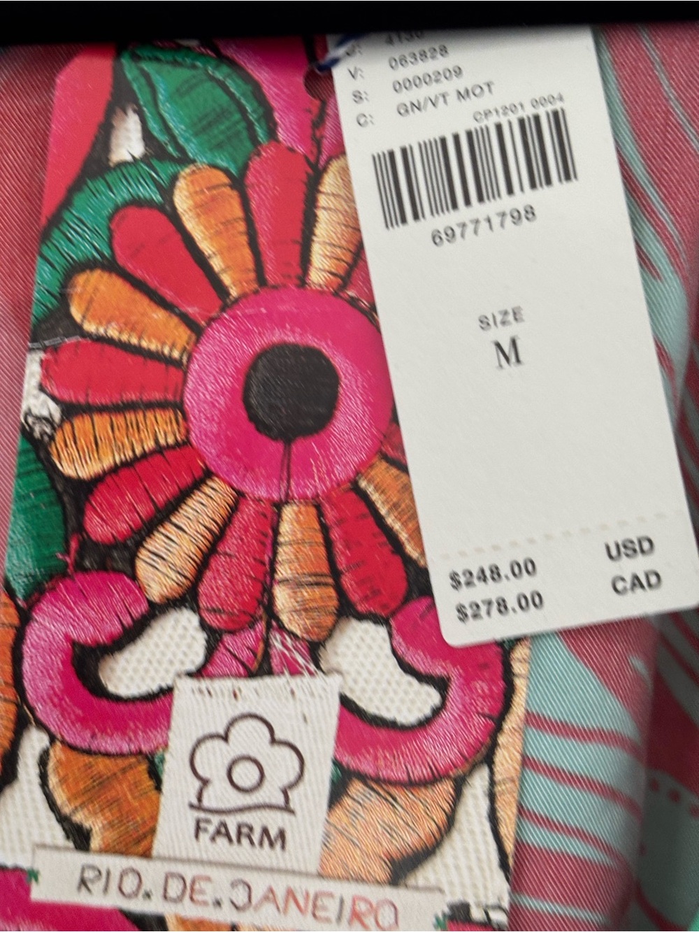 NWT retail $248 size M #Anthropologie,#FarmRio. Poppy Print Maxi Dress. - Picture 7 of 8